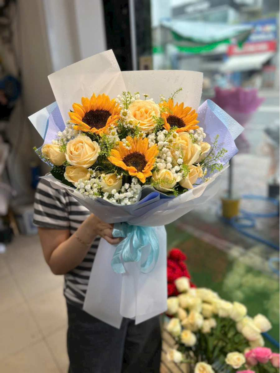 Bó hoa sưởi ấm tâm hồn