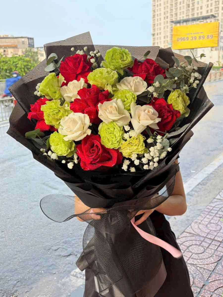 Bó hoa khu vườn phố thị