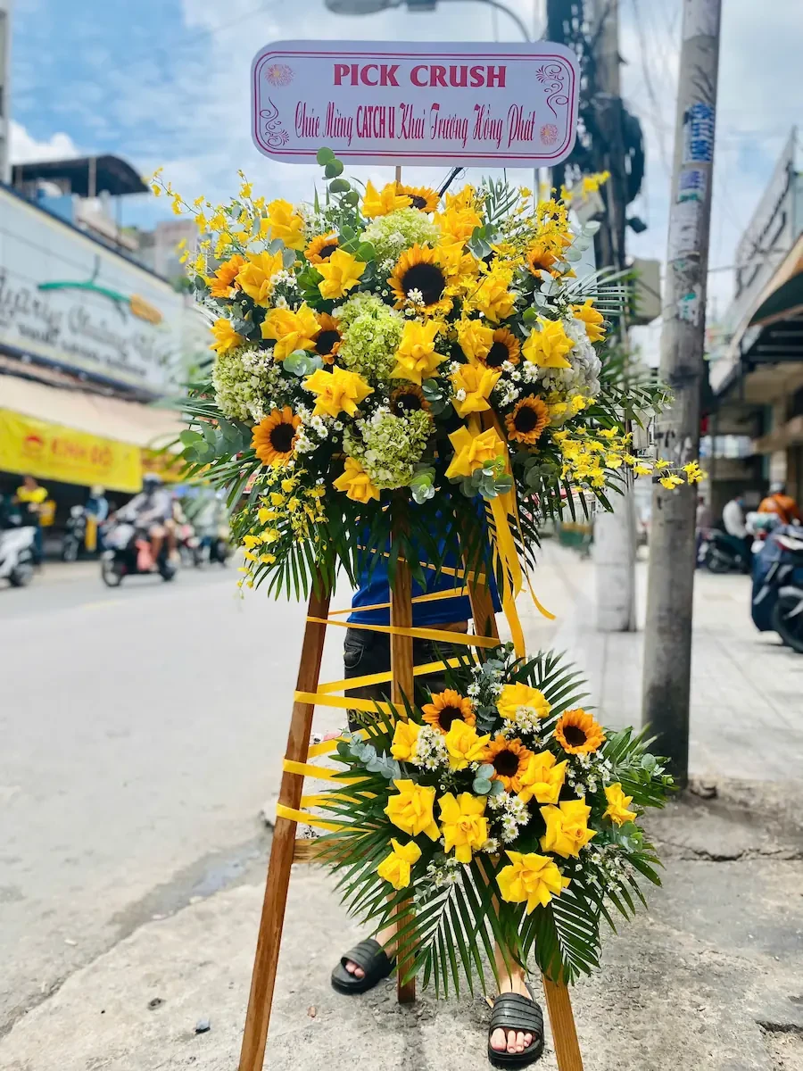 Kệ hoa chúc mừng grand opening