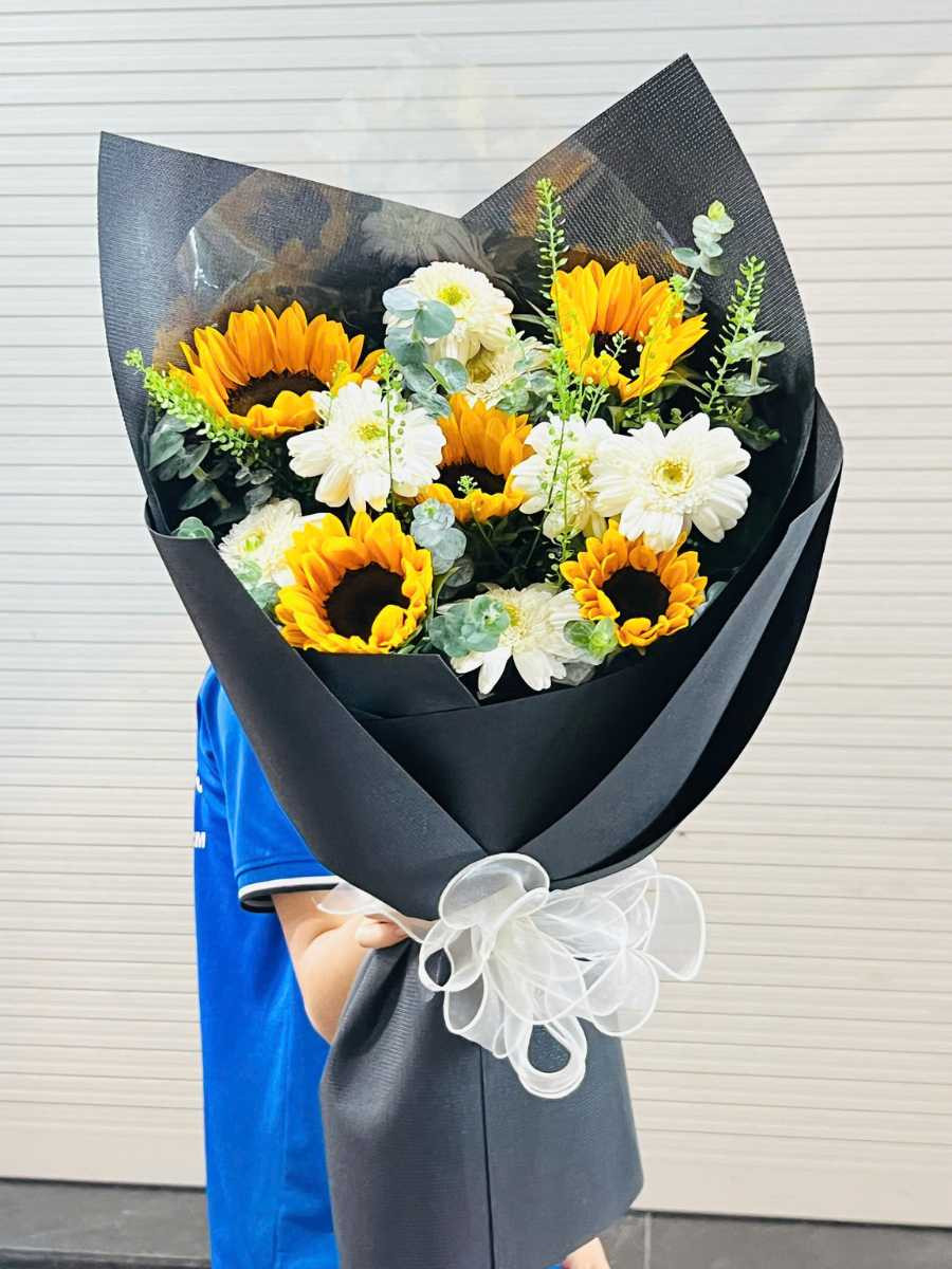 Bó hoa đông ấm áp