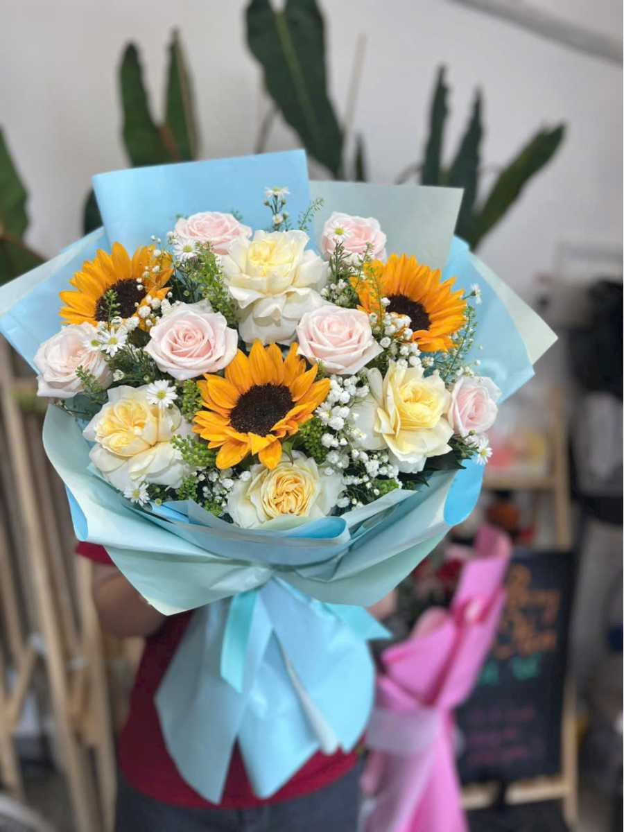 Bó hoa sắc thu quyến rũ