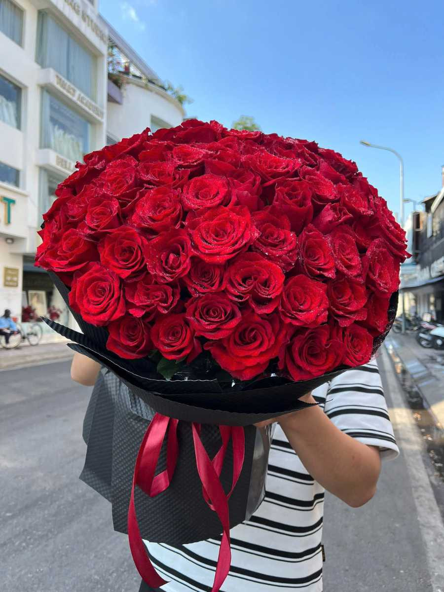 Bó hoa nguyên tử sắc màu